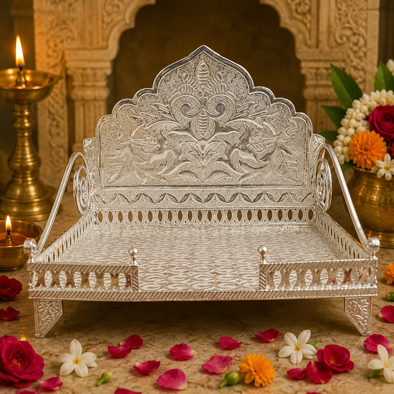 Silver Singhhasan
